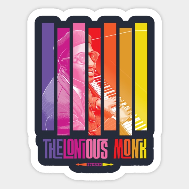 Thelonious Monk Sticker by Thisisblase